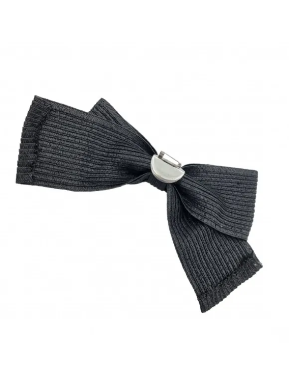 BLACK BOW WITH PIN