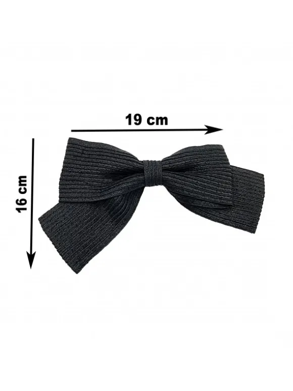 BLACK BOW WITH PIN