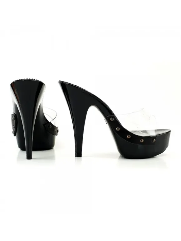 BLACK CINDERELLA CLOGS