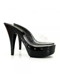 BLACK CINDERELLA CLOGS