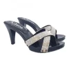 BLACK CLOGS WITH PASTE HEEL 9
