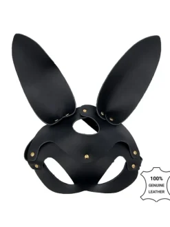BLACK MASK WITH LONG REMOVABLE EARS