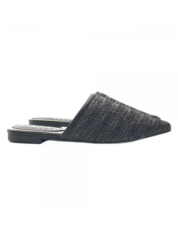 BLACK MULES IN RAFFIA