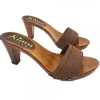 BROWN CONFORT CLOGS