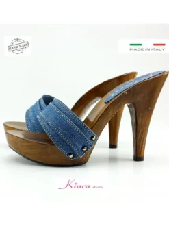 CLOG DENIM HEEL 11