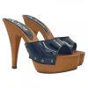 CLOGS BLACK PATENT HEEL 13 cm