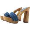 CLOGS DENIM COMFY HEEL
