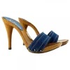CLOGS DENIM HEEL 12