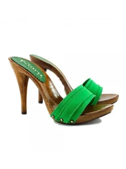 CLOGS GREEN HEEL 12