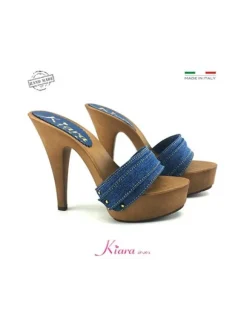 CLOGS IN JEANS HEEL 13 MOU