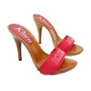 CUSTOMIZED RED CLOGS