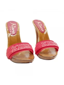 CUSTOMIZED RED CLOGS