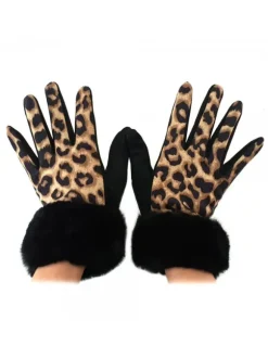 GLOVES WITH FUR