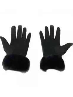 GLOVES WITH FUR
