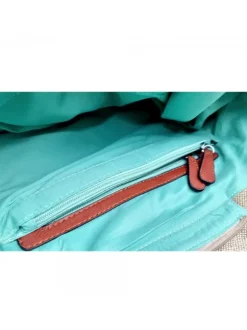 GREEN MIMETIC FABRIC SEA BAG