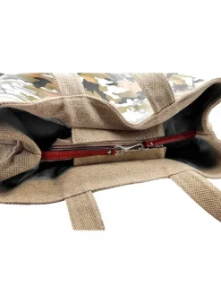 GREEN MIMETIC FABRIC SEA BAG