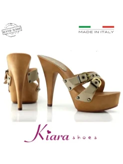 HEEL CLOG 13 NATURAL LEATHER
