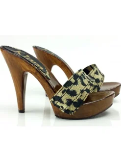 HEEL CLOG LEOPARD HEEL 11