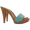 HEEL CLOG WOMAN GREEN HEMERALD HEEL 11