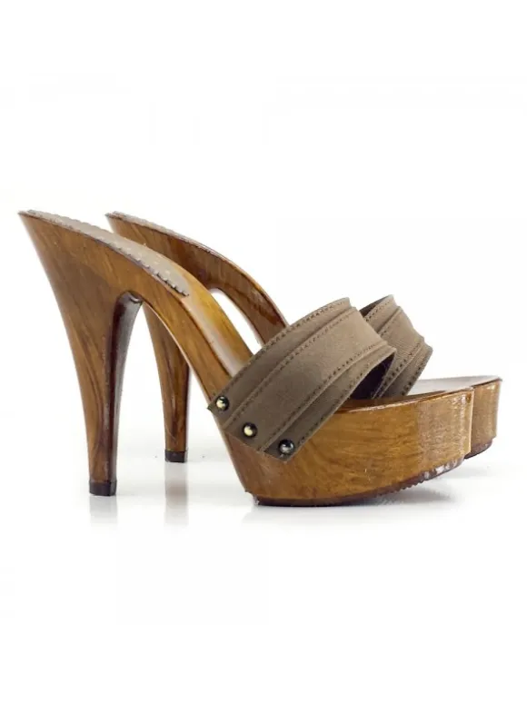 HEEL CLOGS ITALIAN-K9101 TAU