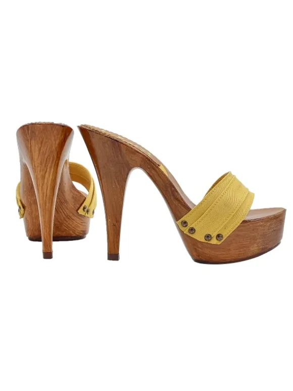 HEEL CLOGS OCHER