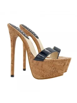 HIGH STILETTO IN CORK HEEL 17