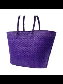 Lilac Raffia Bag