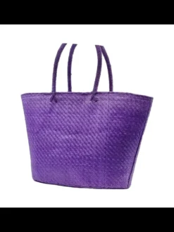 Lilac Raffia Bag