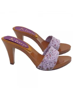 LILAC SPRING CLOGS HEEL 9