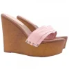 PINK WEDGE CLOGS