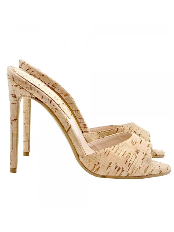 SANDAL IN CORK HEEL 12