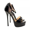 SANDALS IN PATENT LEATHER HEEL 14