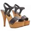 SANDALS WITH 13 CM HEEL & STRAP - MADE IN ITALY