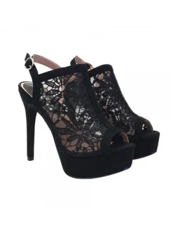 SEXY SANDAL IN MACRAME' STYLE HEEL 13