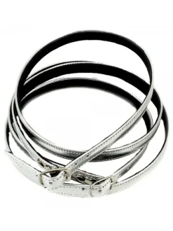 SILVER ANKLE STRAPS