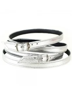 SILVER ANKLE STRAPS