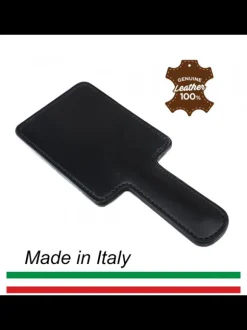 spanking paddle black leather