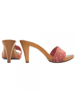 SPRING PINK CLOGS HEEL 9