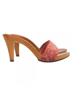 SPRING PINK CLOGS HEEL 9