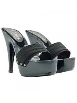 WOMEN'S BLACK CLOG HEEL 13