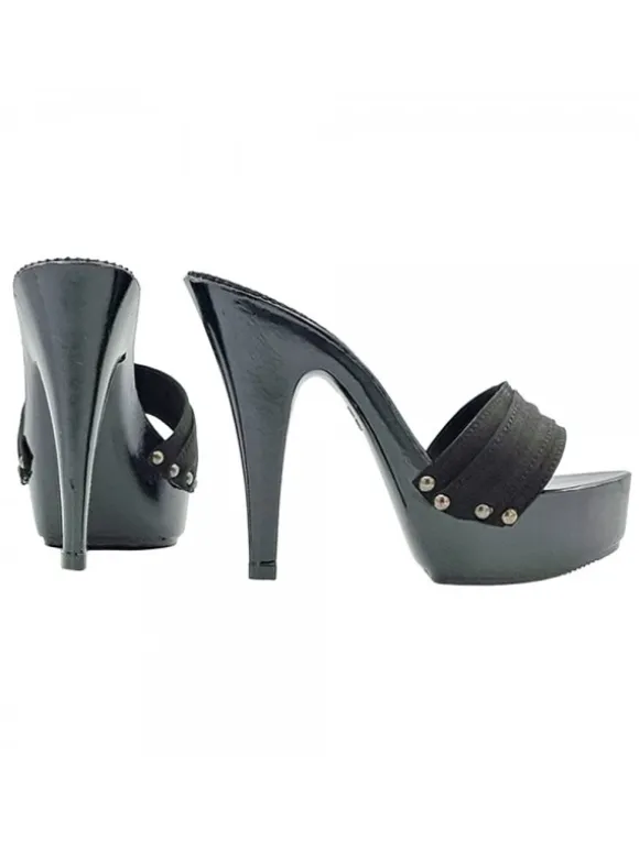 WOMEN'S BLACK CLOG HEEL 13