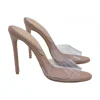 Women's clogs heel 12 | transparent upper