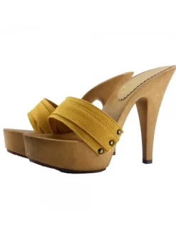 WOMEN'S CLOGS HEEL 13 OCHER