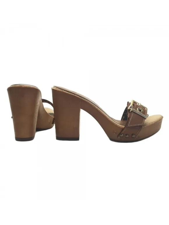 WOMEN'S LEATHER CLOGS
