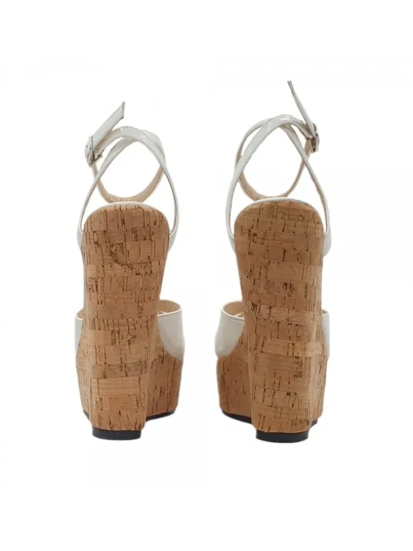 WOMEN'S WEDGE CORK CLOGS HEEL 14