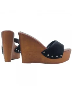 Women's Wedge Sandals โ€“ Black