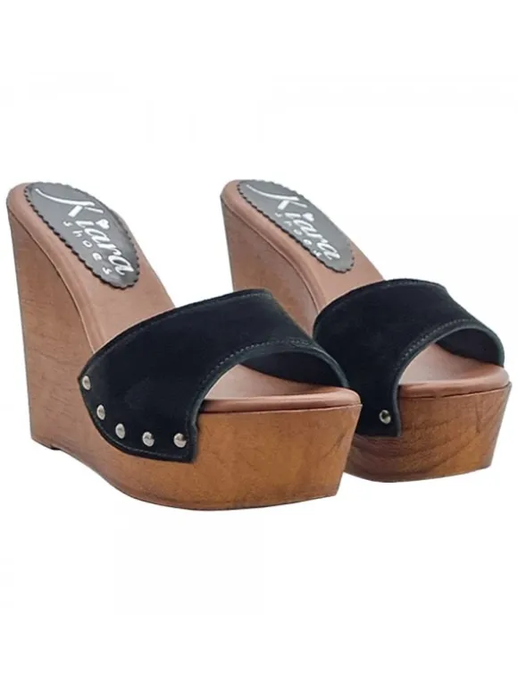 Women's Wedge Sandals โ€“ Black