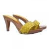 YELLOW SPRING CLOGS HEEL 9