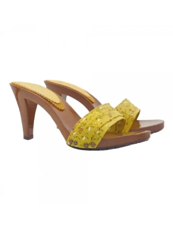 YELLOW SPRING CLOGS HEEL 9