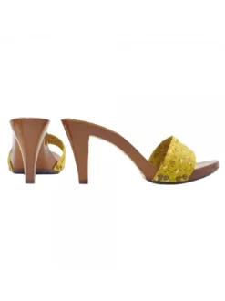 YELLOW SPRING CLOGS HEEL 9